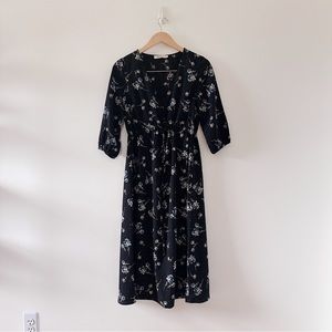 Black Floral Dress size Medium